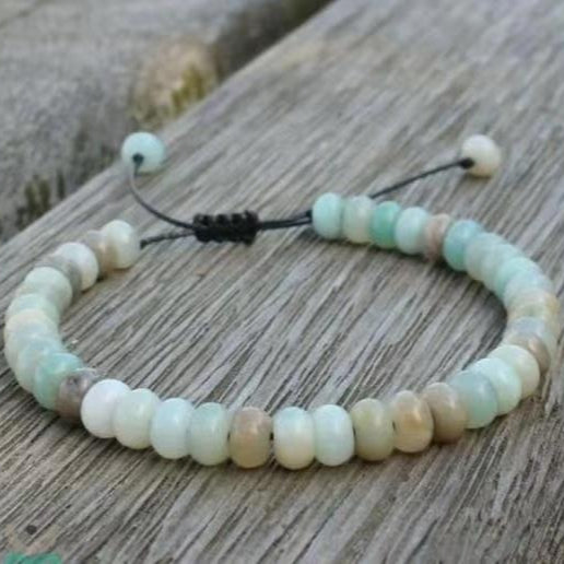 Amazonite Beaded Adjustable Bracelet