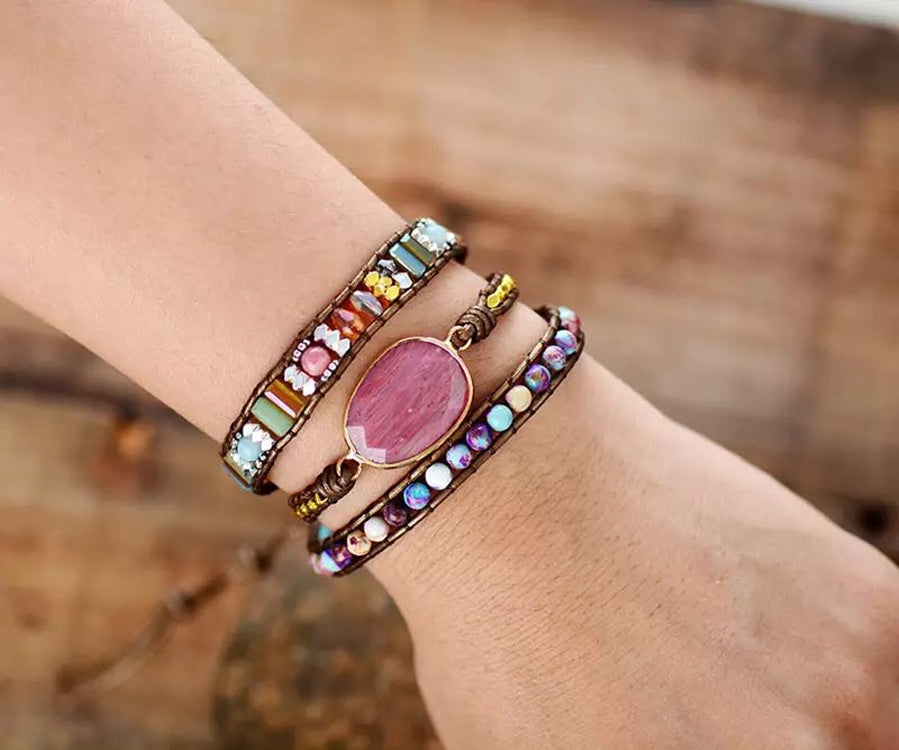 Rhodonite Love & Healing Wrap Bracelet