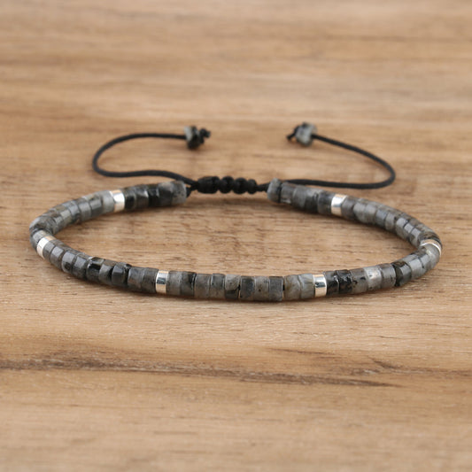Picasso Jasper Minimalist Rope Bracelet