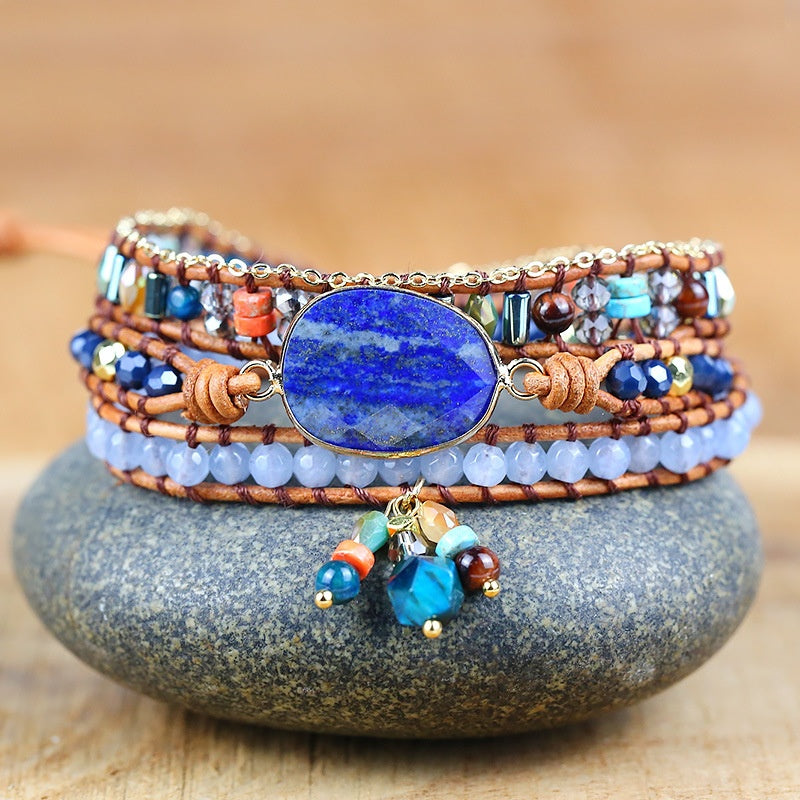 Lapis Lazuli Wisdom & Clarity Wrap Bracelet