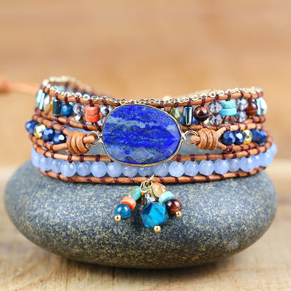 Lapis Lazuli Wisdom & Clarity Wrap Bracelet