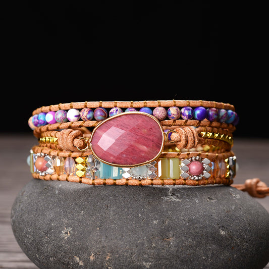 Rhodonite Love & Healing Wrap Bracelet