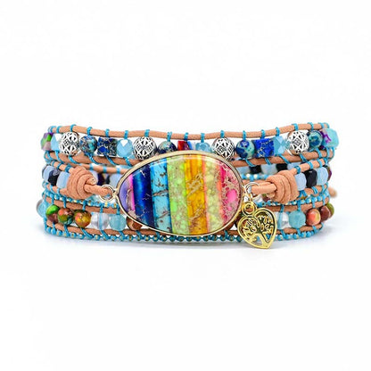 Positive Chakra Tree of Life Bracelet