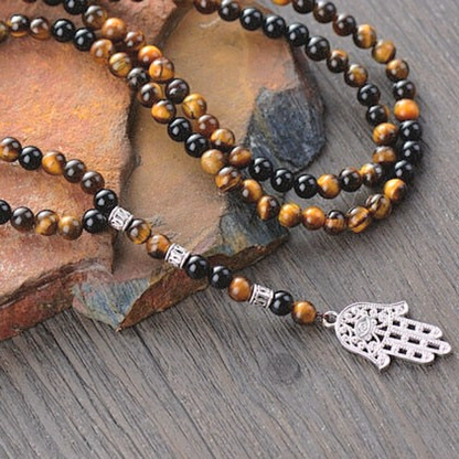 Good Fortune Tiger's Eye Mala