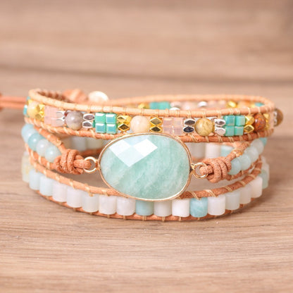 Amazonite Calm & Balance Wrap Bracelet