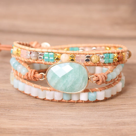 Amazonite Calm & Balance Wrap Bracelet