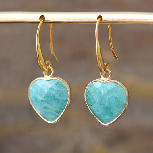 Love Bound Heart Stone Earrings