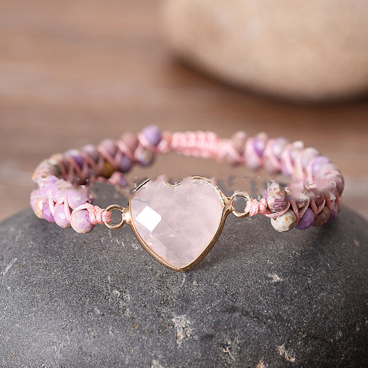 Heart Protection Rose Quartz Bracelet