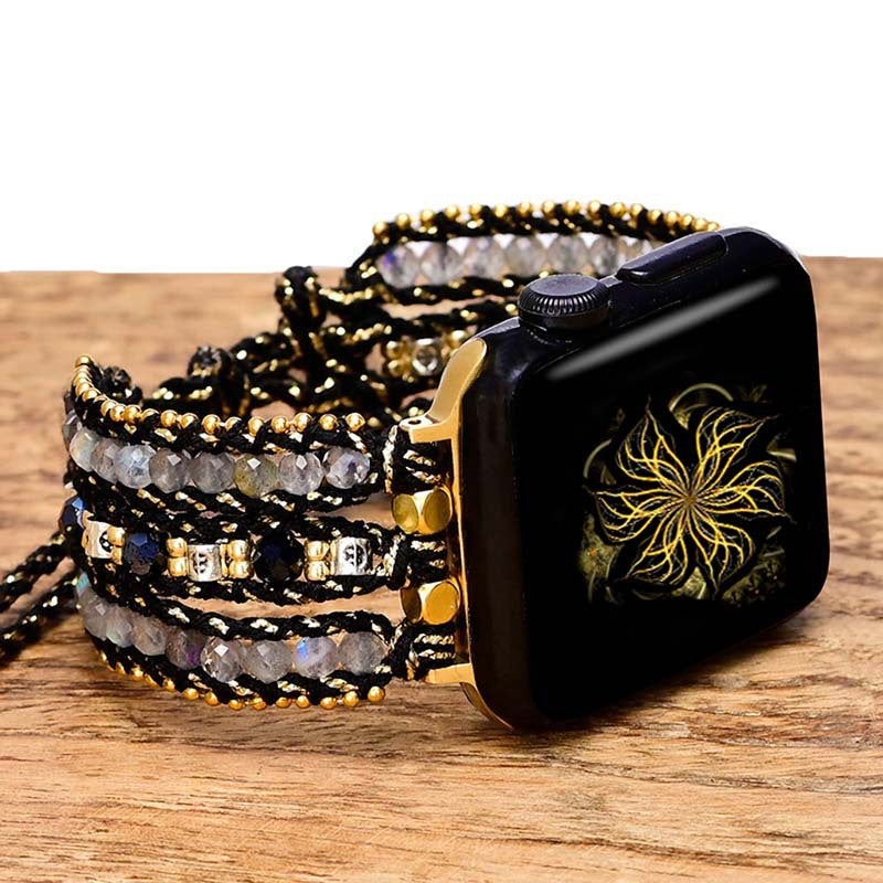 Adjustable Labradorite Apple Watch Strap