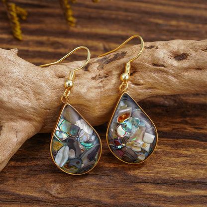 Abalone Shell Drop Earrings