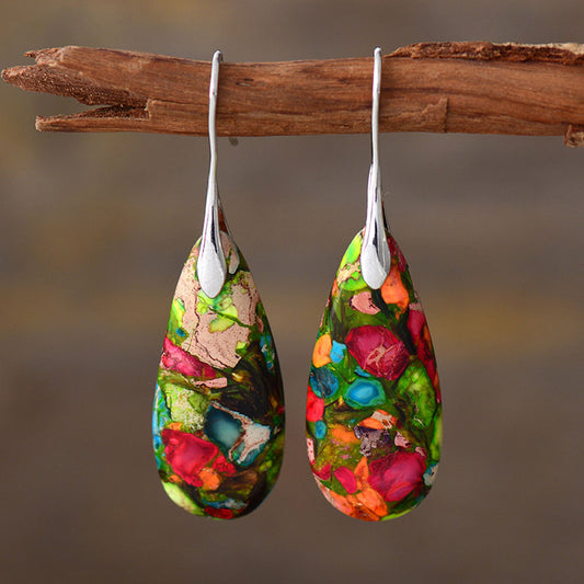Divine Warrior Imperial Jasper Earrings