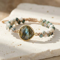 Labradorite + Green Onyx