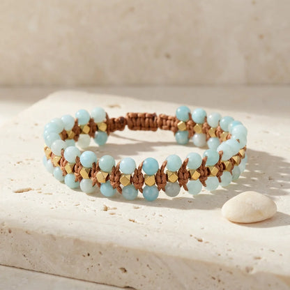 Woven Amazonite Bracelet