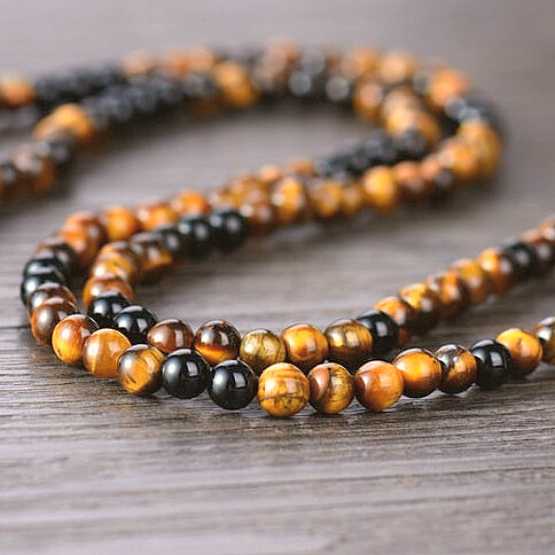 Good Fortune Tiger's Eye Mala
