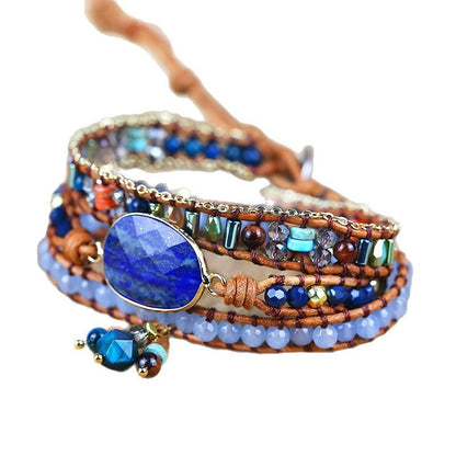 Lapis Lazuli Wisdom & Clarity Wrap Bracelet