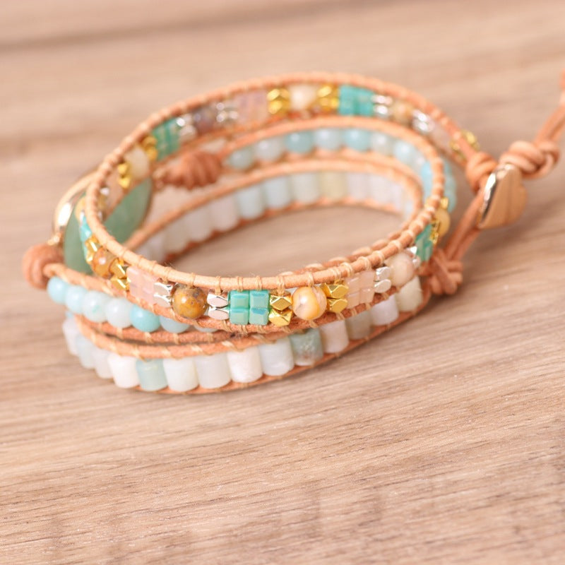 Amazonite Calm & Balance Wrap Bracelet