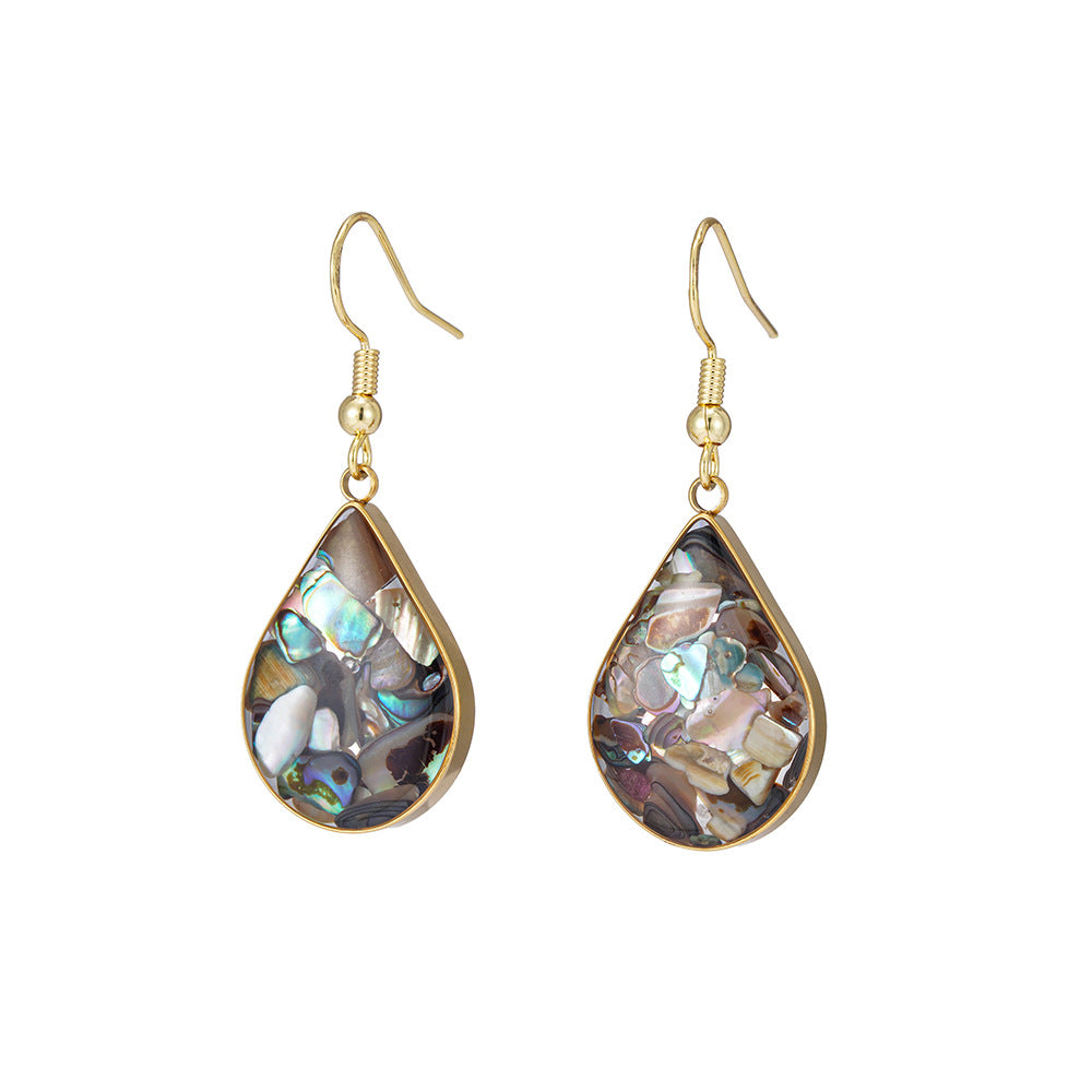 Abalone Shell Drop Earrings