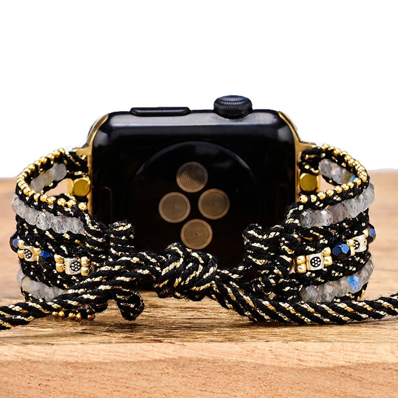 Adjustable Labradorite Apple Watch Strap