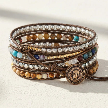 Vegan Jasper Protection Bracelet
