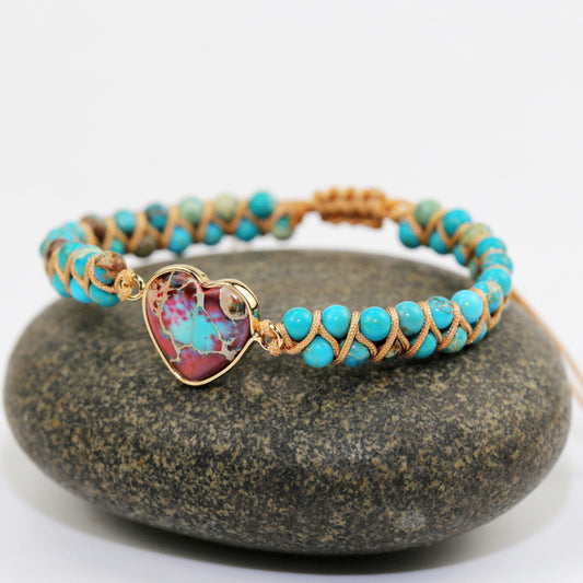 Heart of Harmony Jasper & Turquoise Bracelet