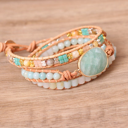 Amazonite Calm & Balance Wrap Bracelet