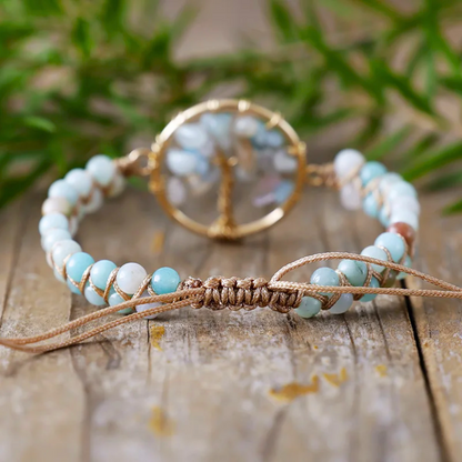 Grounding Amazonite Tree of Life Bracelet