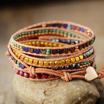 Red Jasper Love Wrap Bracelet