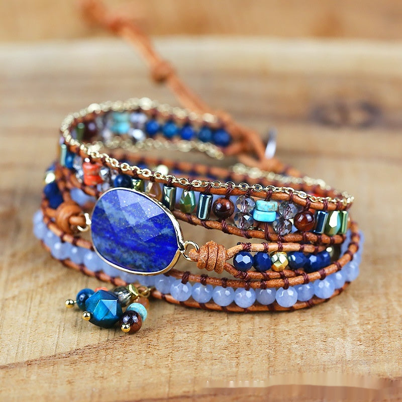 Lapis Lazuli Wisdom & Clarity Wrap Bracelet