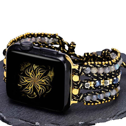 Adjustable Labradorite Apple Watch Strap