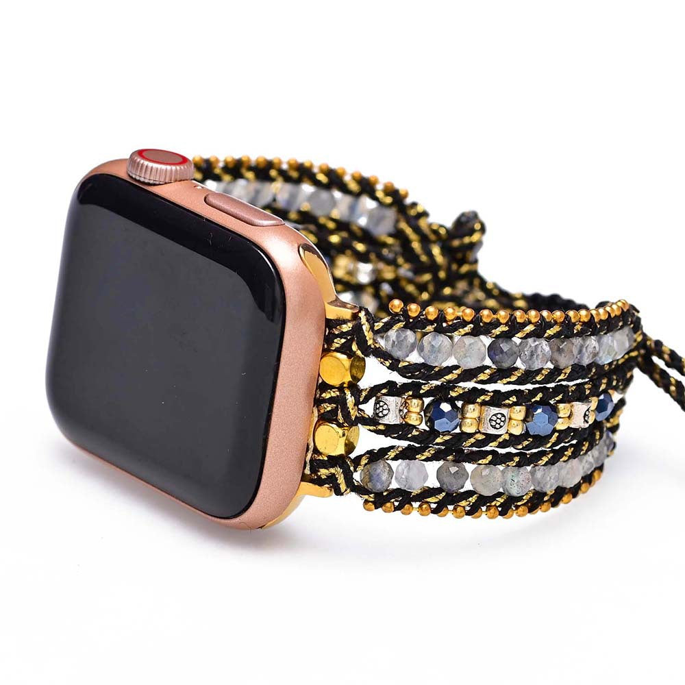 Adjustable Labradorite Apple Watch Strap