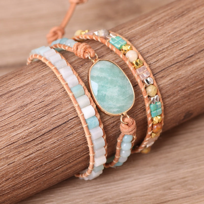 Amazonite Calm & Balance Wrap Bracelet