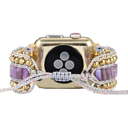 Adjustable Amethyst Apple Watch Strap