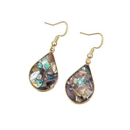 Abalone Shell Drop Earrings