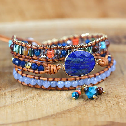Lapis Lazuli Wisdom & Clarity Wrap Bracelet