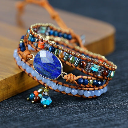 Lapis Lazuli Wisdom & Clarity Wrap Bracelet