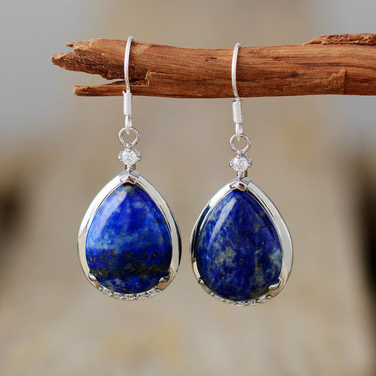 Lapis Lazuli Drop Earrings