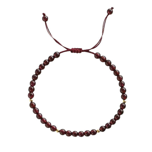 Garnet Energy Strand Bracelet