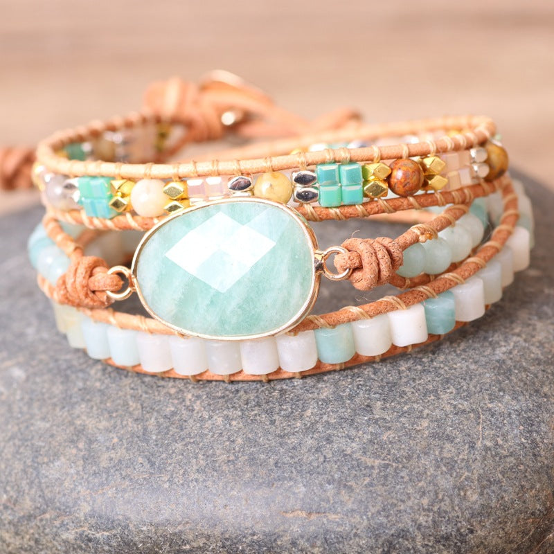 Amazonite Calm & Balance Wrap Bracelet