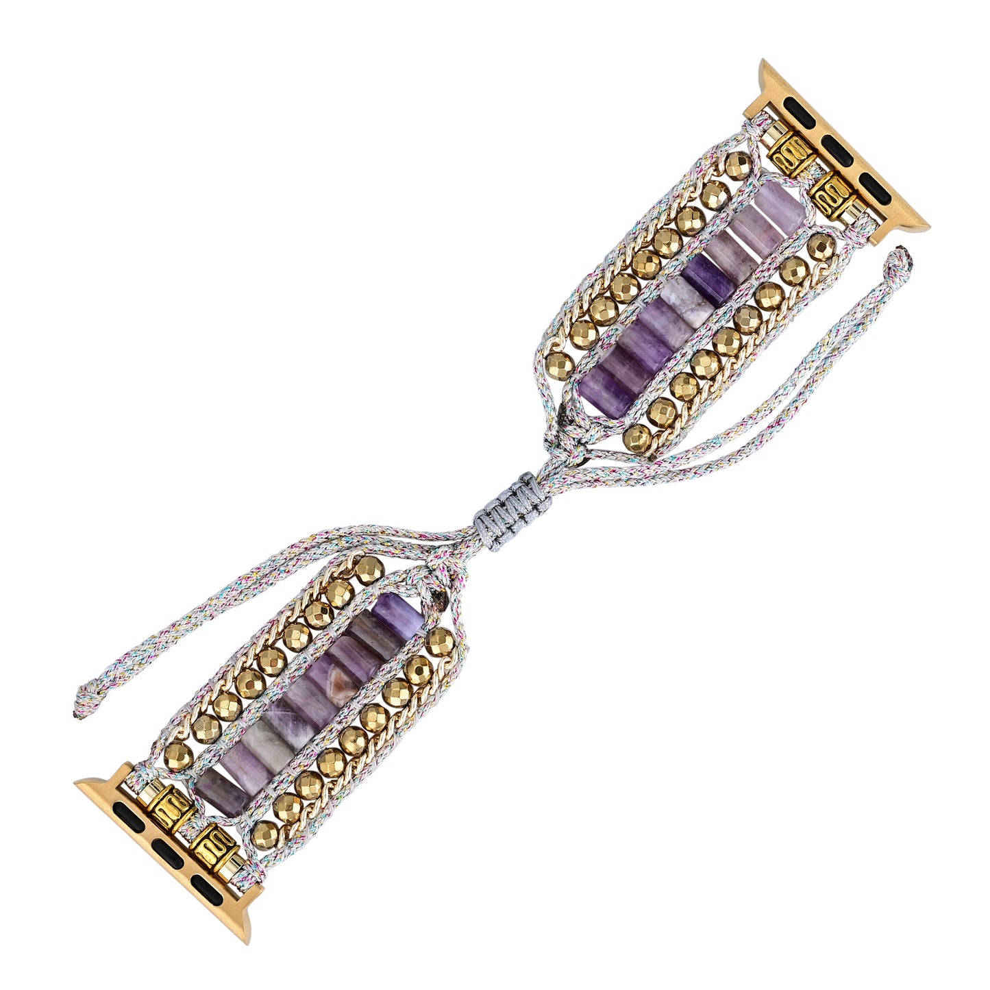 Adjustable Amethyst Apple Watch Strap