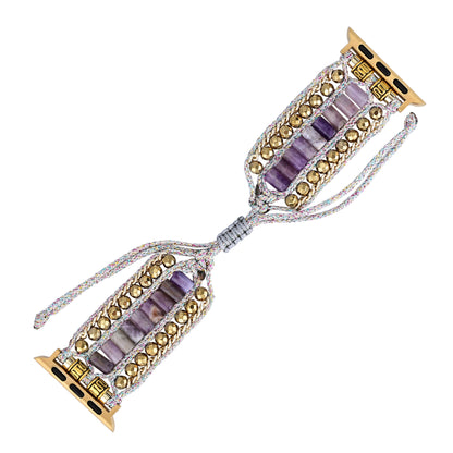 Adjustable Amethyst Apple Watch Strap