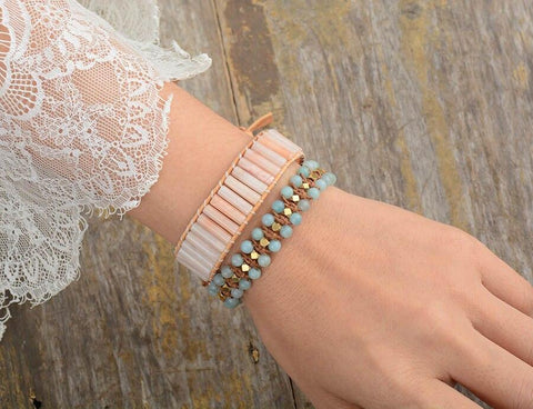Woven Amazonite Bracelet