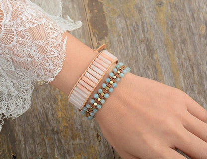 Woven Amazonite Bracelet