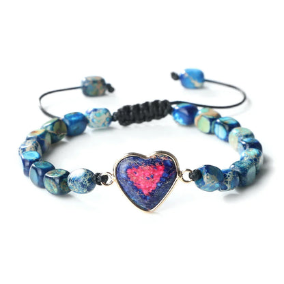 Grounding Jasper Heart Bracelets (6 Different Colors Available)