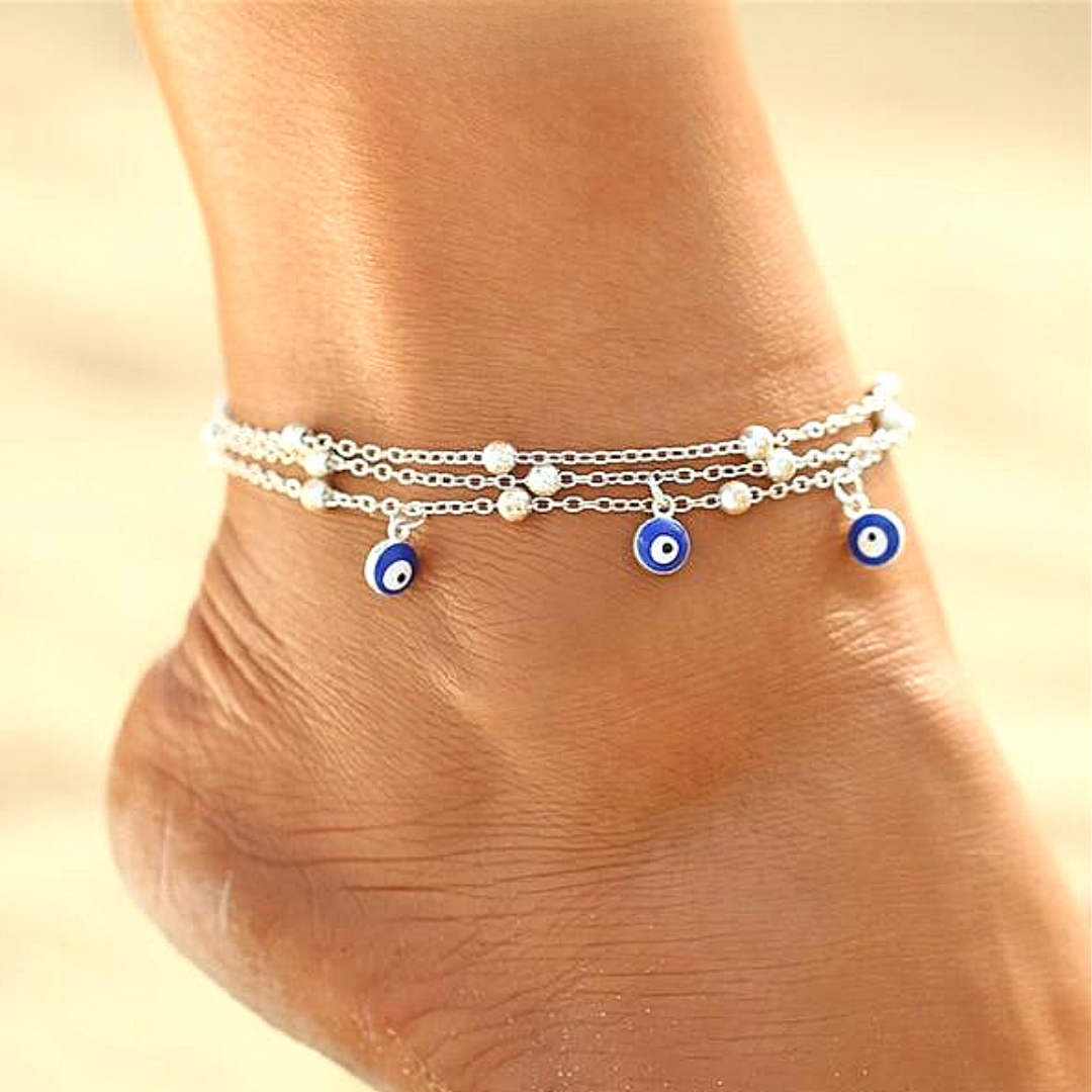 Layered Nazar Anklet