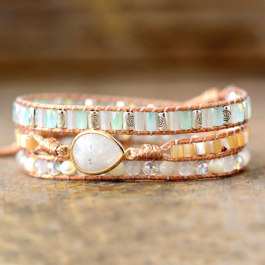 Divine Moonstone Goddess Bracelet