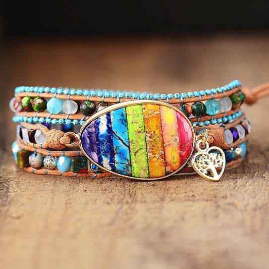 Chakra Healing Wrap Bracelet