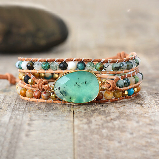 Prosperity Jade Wrap Bracelet