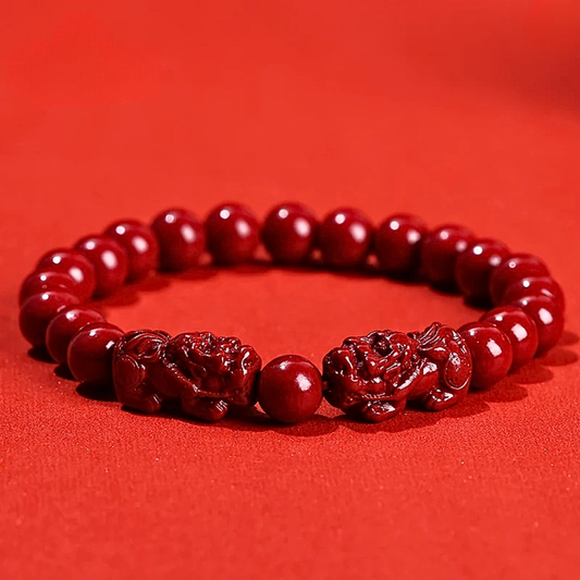 Luck & Wealth Cinnabar Bracelets