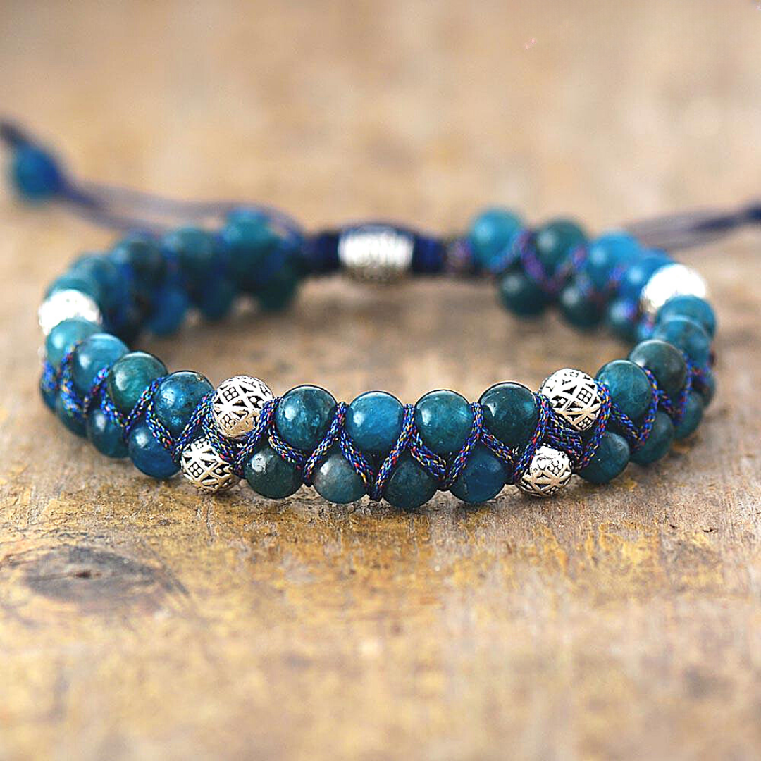 Ajna Woven Apatite Bracelet