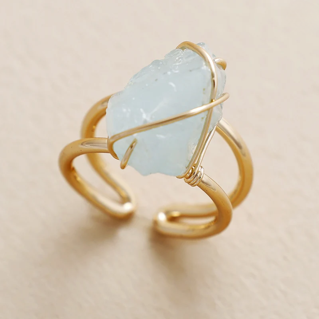 Calming Aquamarine Ring
